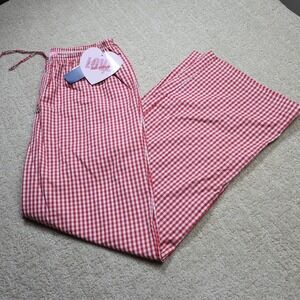 Vinyl Threads Womens Red Gingham Pajama Pants T1090 Medium NWT